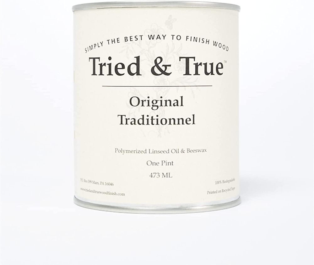 Tried-True-Original-Wood-Finish-Pint-All-Purpose-All-Natural-Finish-for-Wood-Metal-Food-Safe-Dye-Free-Solvent-Free-VOC-Free-Non-Toxic-Wood-Finish-Sealer