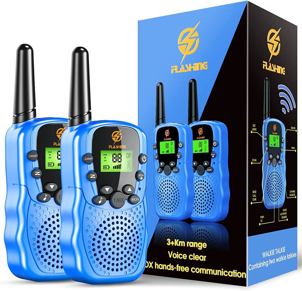 Walkie-Talkies-for-Kids-2-Pack-Long-Range-Kids-Blue-Walkie-Talkies-for-Boys-4-12-Birthday-Gifts-Toys-for-3-4-5-6-7-8-9-Year-Old-Boys-Kids-Camping-Outdoor-Toys-for-Kids