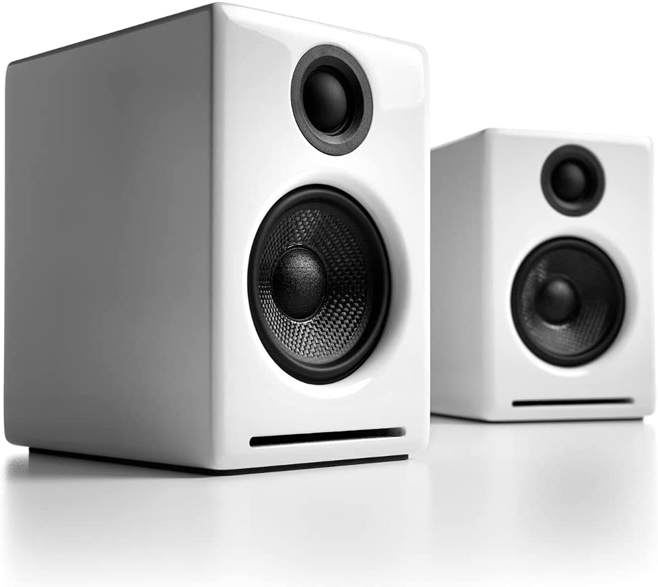 Audioengine-A2--Plus-Wireless-Speaker-Bluetooth---Desktop-Monitor-Speakers---Home-Music-System-aptX-Bluetooth--60W-Powered-Bookshelf-Stereo-Speakers---AUX-Audio--USB--RCA-Inputs-16-bit-DAC--White--