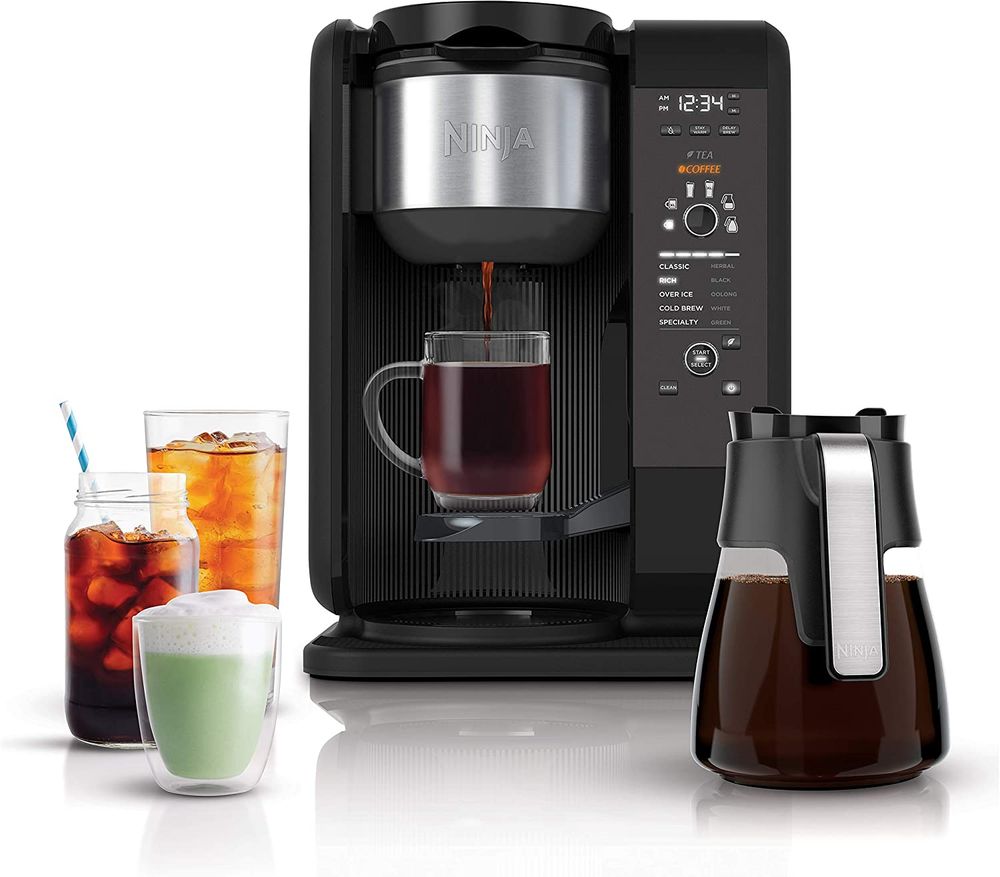 Ninja-Hot-and-Cold-Brewed-System-Auto-iQ-Tea-and-Coffee-Maker-with-6-Brew-Sizes-50-fluid-ounces-5-Brew-Styles-Frother-Coffee-Tea-Baskets-with-Glass-Carafe-CP301-1