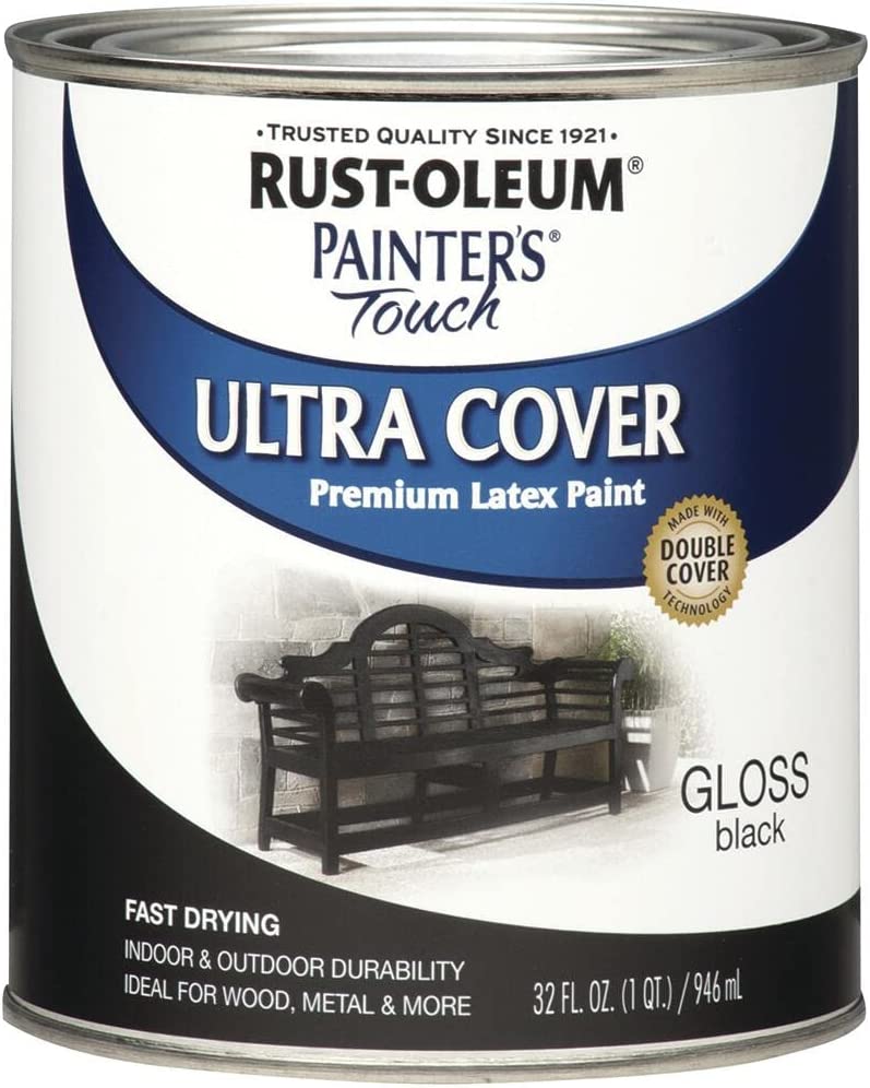 Rust-Oleum-1979502-Painter-s-Touch-Latex-Paint--Quart--Gloss-Black--1-Quart-