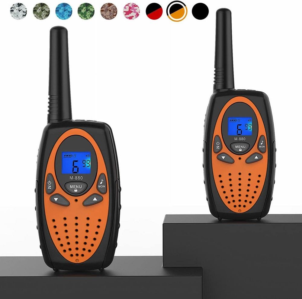 Two-Way-Radios-for-Adults--Topsung-M880-FRS-Walkie-Talkie-Long-Range-with-VOX-Belt-Clip-Hands-Free-Walki-Talki-with-Noise-Cancelling-for-Women-Kids-Camping-Hiking-Cruise-Ship--Orange-2-in-1