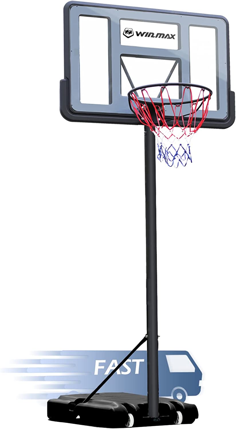 WIN.MAX-Portable-Basketball-Hoop-Goal-System-4.8-10ft-Adjustable-44in-Backboard-for-Kids-Adults-Indoor-Outdoor