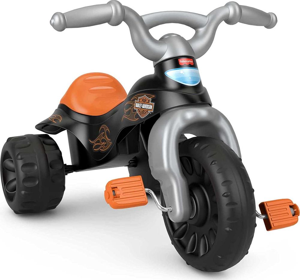 Fisher-Price-Harley-Davidson-Tricycle-with-Handlebar-Grips-and-Storage-Area-Multi-Terrain-Tires-Tough-Trike-Amazon-Exclusive-Black