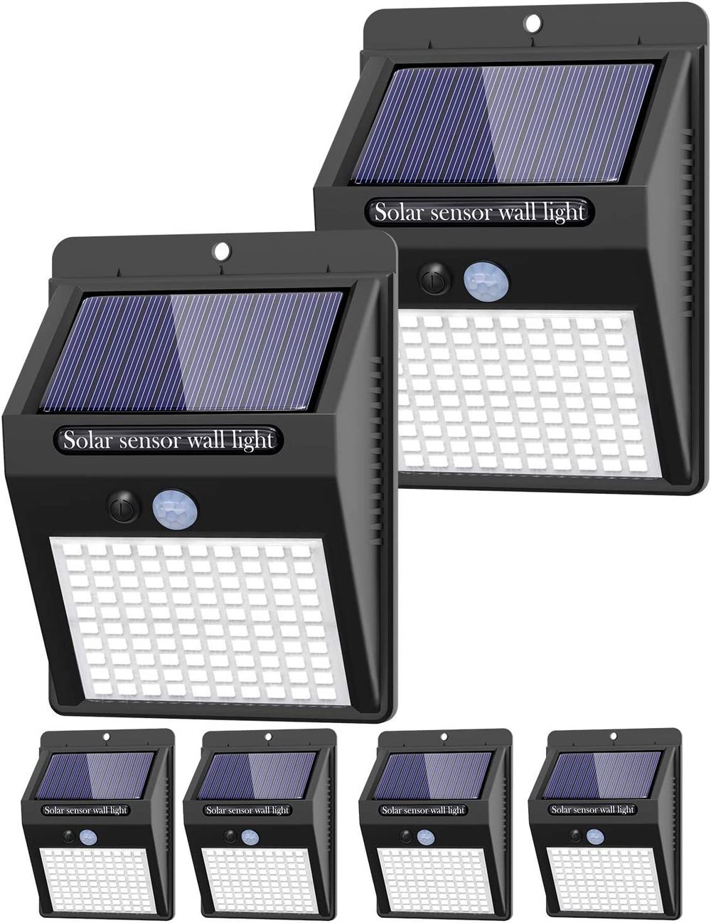 kolpop-6-Pack-Solar-Lights-Outdoor--3-Modes-100LED-Solar-Security-Lights-Wireless-IP65-Waterproof-Solar-Motion-Lights-Outdoor-Solar-Wall-Lights